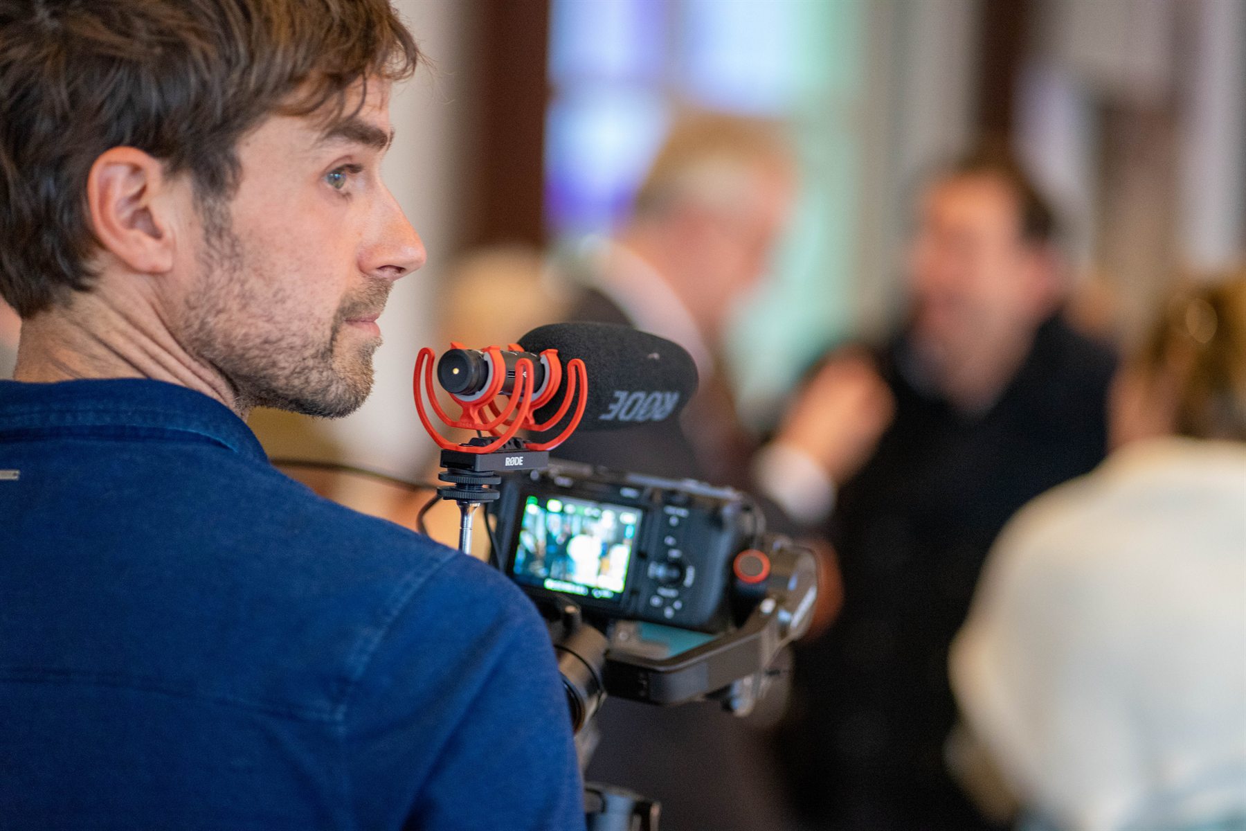 Christophe Vanheuverzwijn en tournage